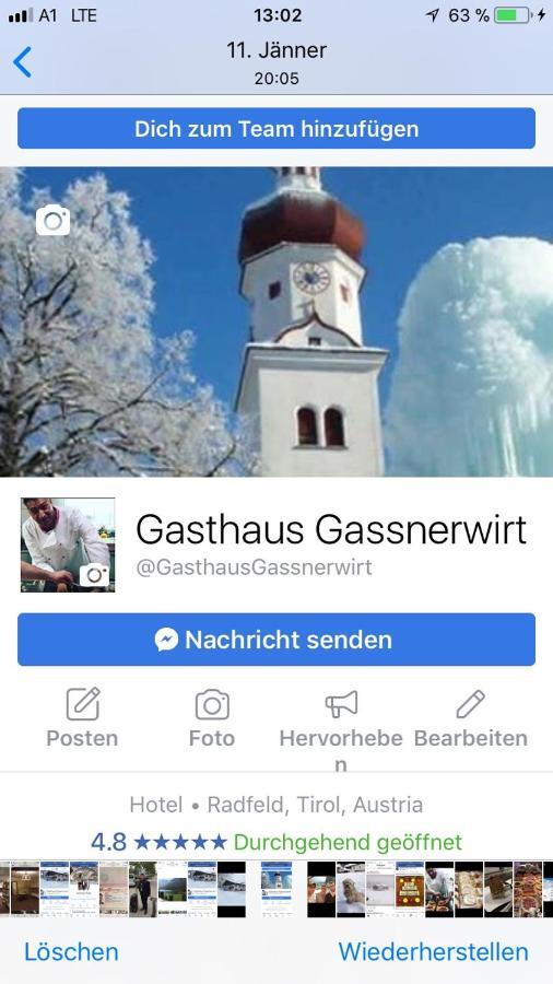 Gassnerwirt Radfeld Hotel Exterior photo